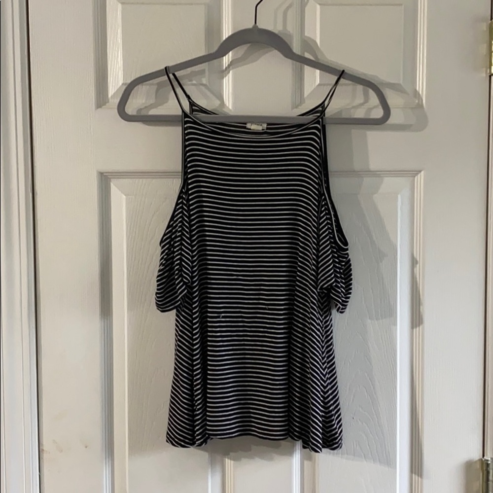 garage cold shoulder top